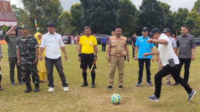 Piala Bupati Cup Kecamatan Kindang Resmi Dibuka Andi Utta, Siap Siap Atlet Berprestasi Masuk Sekolah Bola